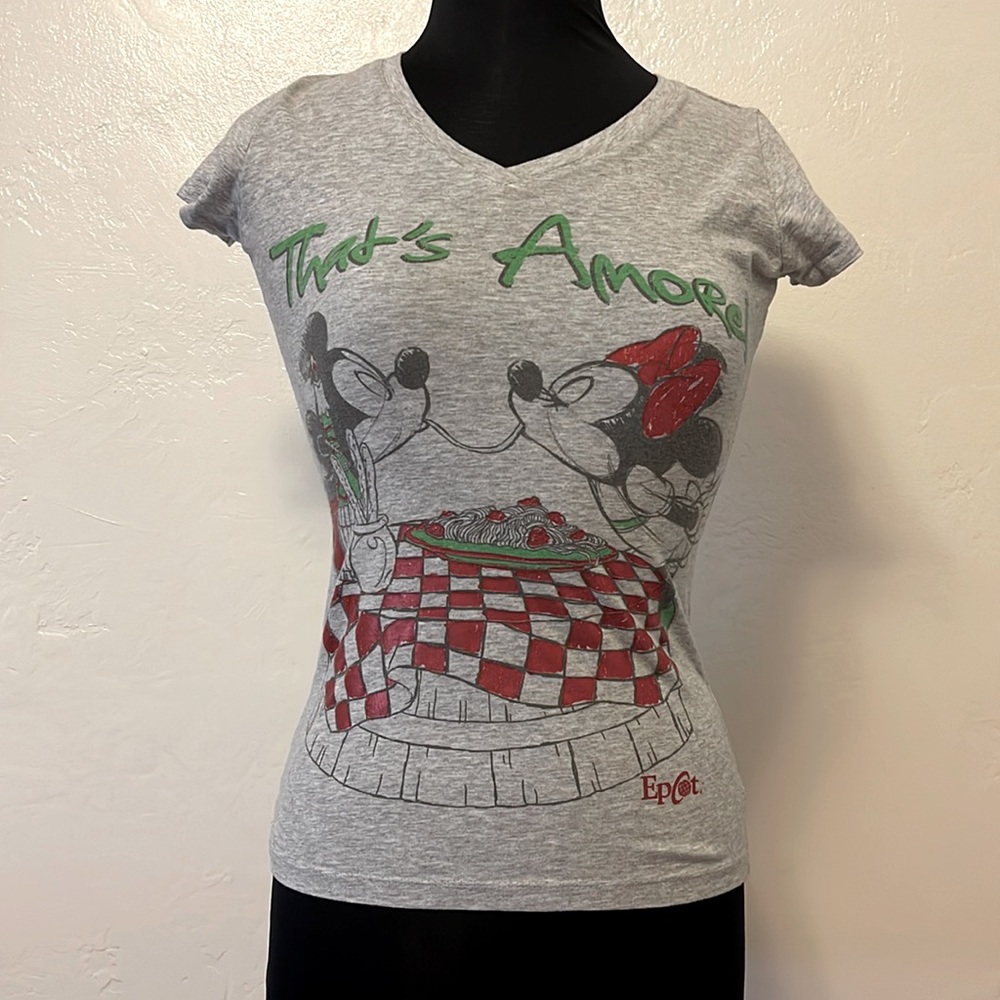 Disney Mickey & Minnie Mouse “That’s Amore” Small T-Shirt